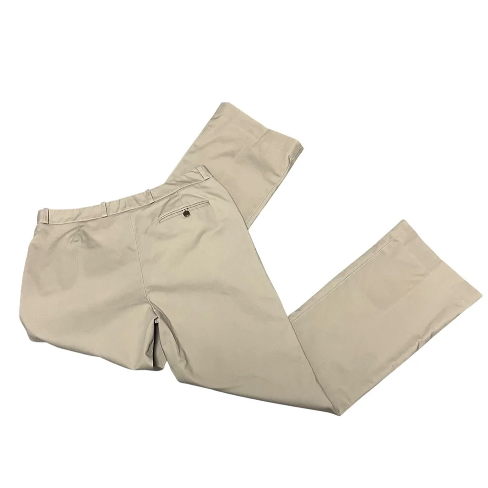 Calvin Klein Khaki Modern Fit Mid Rise Straight Leg Pants Size 6 Petite
